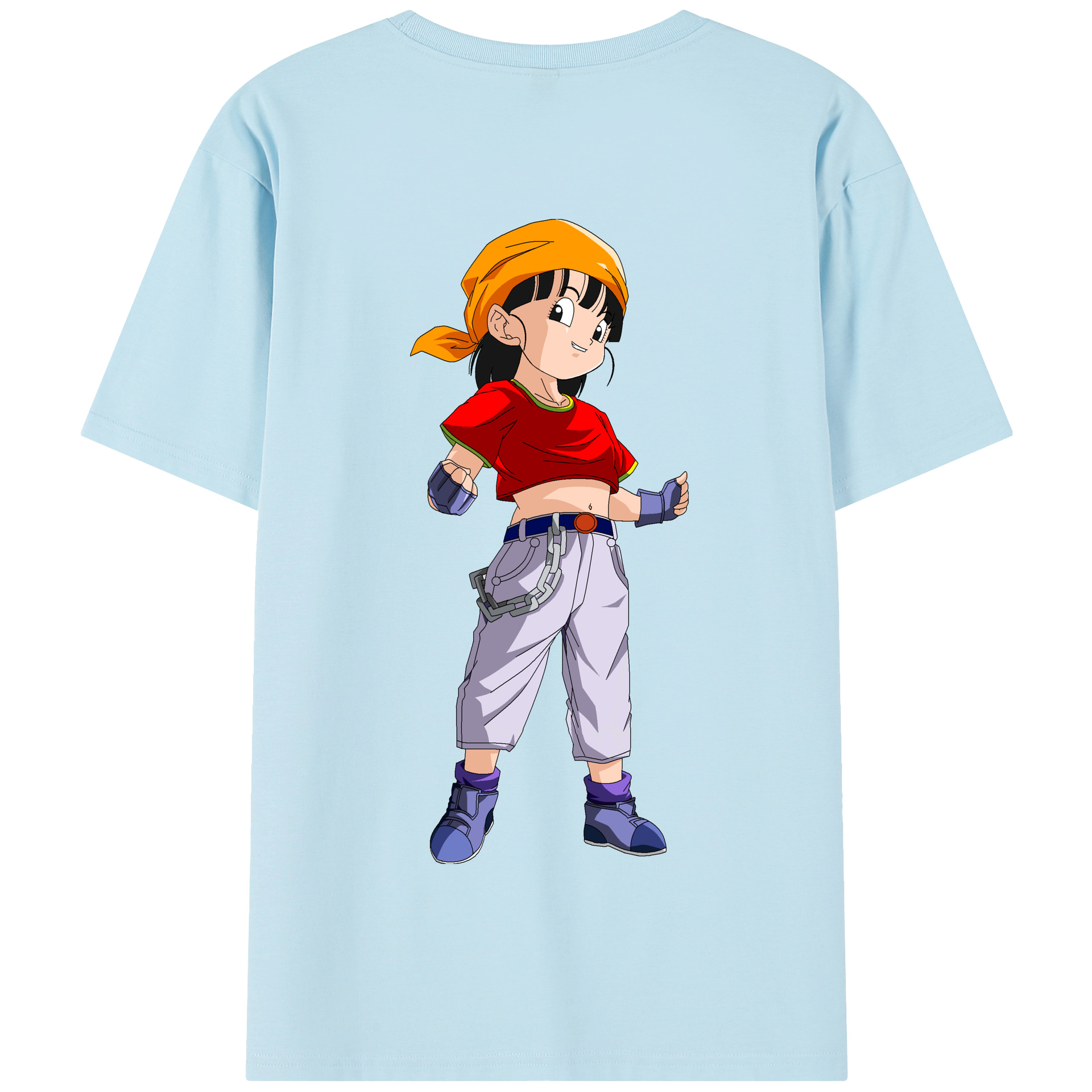 （画像用） ドラゴンボール パン DRAGON BALL Pan 綿100％半袖Tシャツ（背面プリント）
